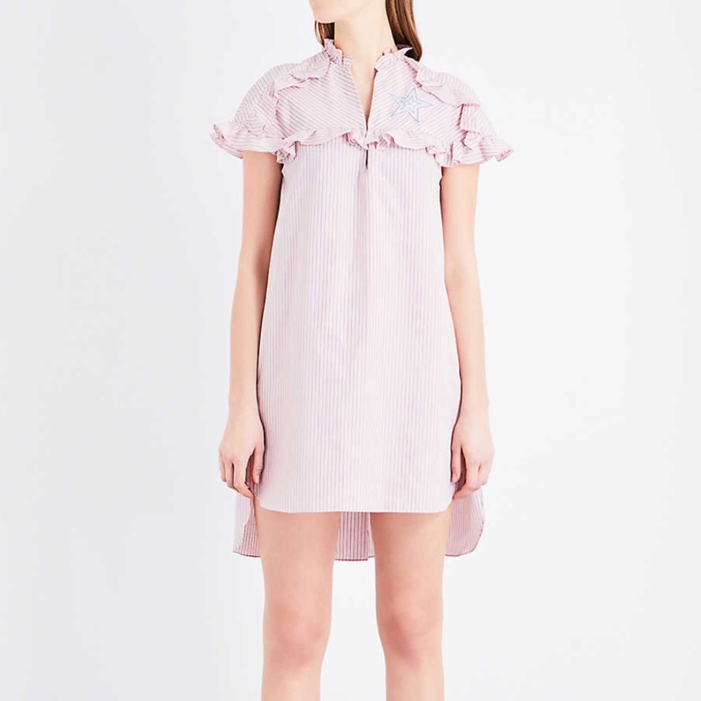 Sandro Sidges Striped Shirt Dress
